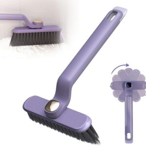 360 Degree Rotating Crevice Cleaning Brush, Multi-Function Rotating Crevice Cleaning Brush,No Dead Corners Hard Bristle Crevice Gap Brush for Bathroom