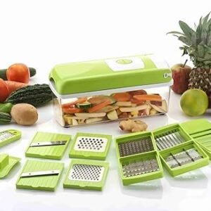 12 in 1 Vegetable Nicer Dicer - Green | Versatile Chopper
