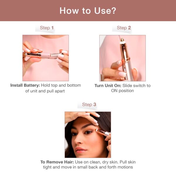 Finishing Touch Flawless Original Brows Shaper- Blush,107 gm,Pack of 1 - Image 3