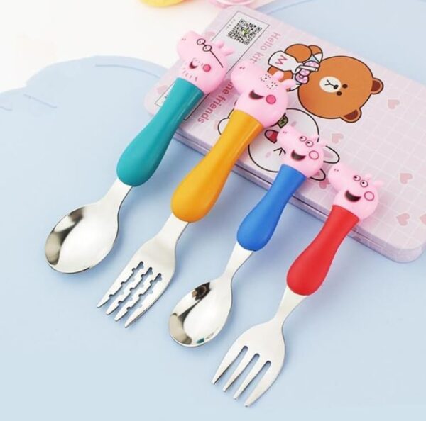 Cartoon Pig Spoon Set BPA-Free