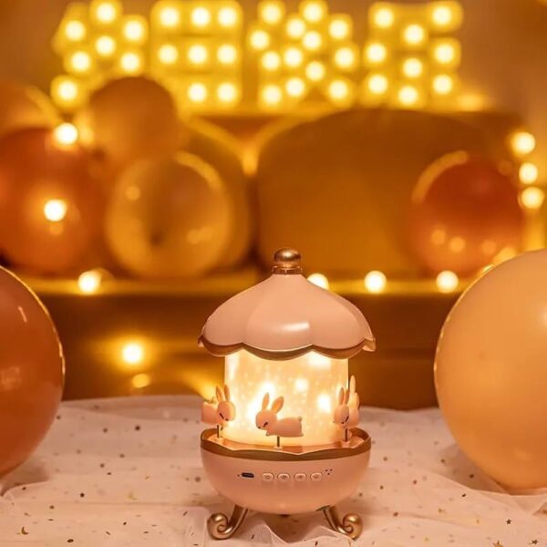 Bunny Night Light Cabin Projector Lamp 360° Rotatable LED Night Lamp for Kids Room Decor - Image 5