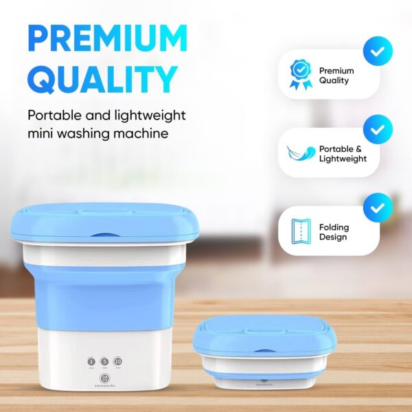 Washing Machine Portable Mini Foldable Washer and Spin Dryer (2 KG) - Image 5