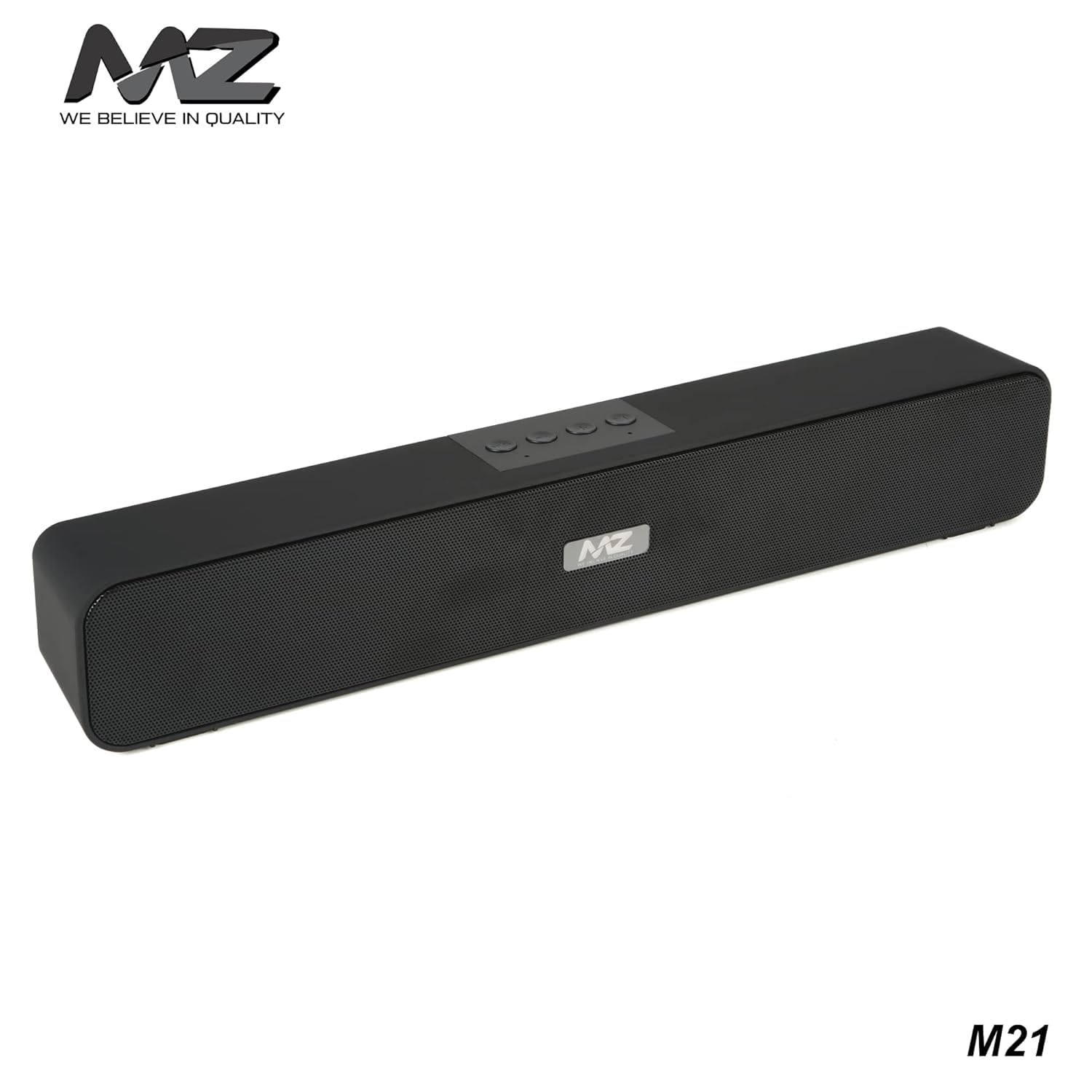 MZ M51 Bluetooth Soundbar | 10W Dynamic Stereo Speaker | 2400mAh Battery | USB-C Fast Charging | AUX & USB Playback | - Image 4