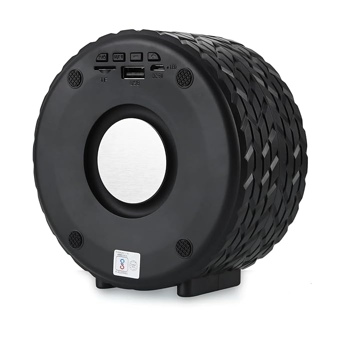 Tyre Shape Bluetooth Speaker with 5W HD Sound, RGB Lights, USB, FM, TWS Pairing, - Image 5