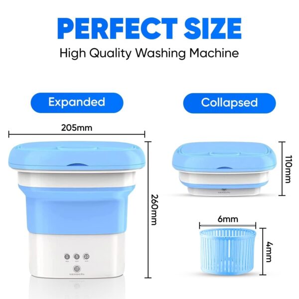 Washing Machine Portable Mini Foldable Washer and Spin Dryer (2 KG) - Image 8