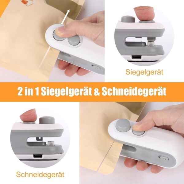 Portable Mini Sealing Machine, Handheld Packet Sealer for Food - Image 6