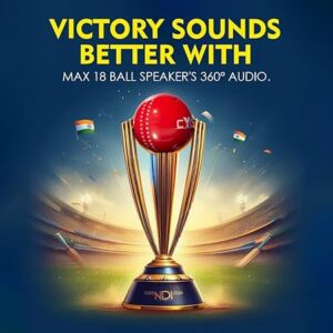 CYOMI MAX18BALL Cricket Ball Speaker 5hrs Playtime Lightweight,SD Card,1000mAh Battery 5 W Bluetooth Party Speaker