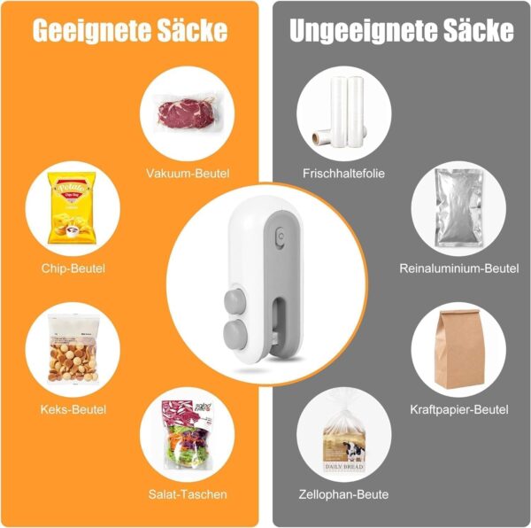 Portable Mini Sealing Machine, Handheld Packet Sealer for Food - Image 4