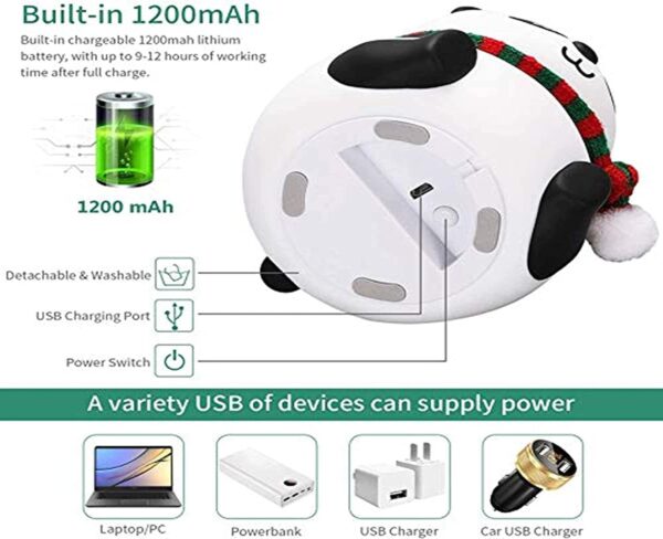 Panda Lamp, Panda Gifts, Panda Touch Silicone Lamp - Image 4