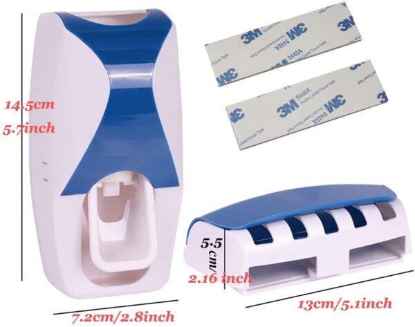 Plastic Wall Mounted Automatic Toothpaste Dispenser - Image 3