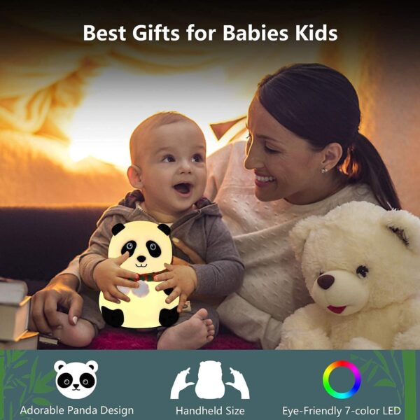 Panda Lamp, Panda Gifts, Panda Touch Silicone Lamp - Image 6