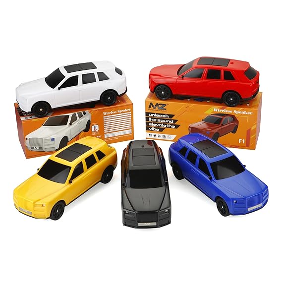 MZ F1 Portable Bluetooth Speaker - Yellow | with Dynamic Thunder Sound | Auto Series | 5W Bluetooth Speaker | - Image 2