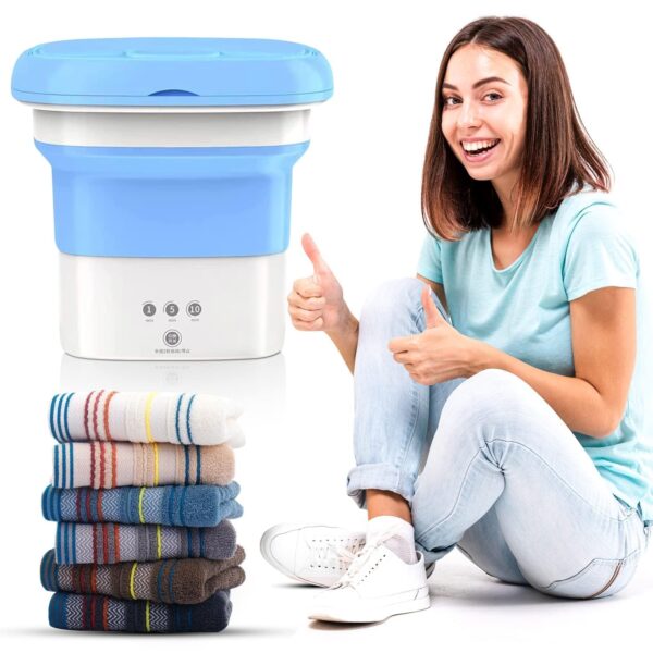 Washing Machine Portable Mini Foldable Washer and Spin Dryer (2 KG) - Image 7