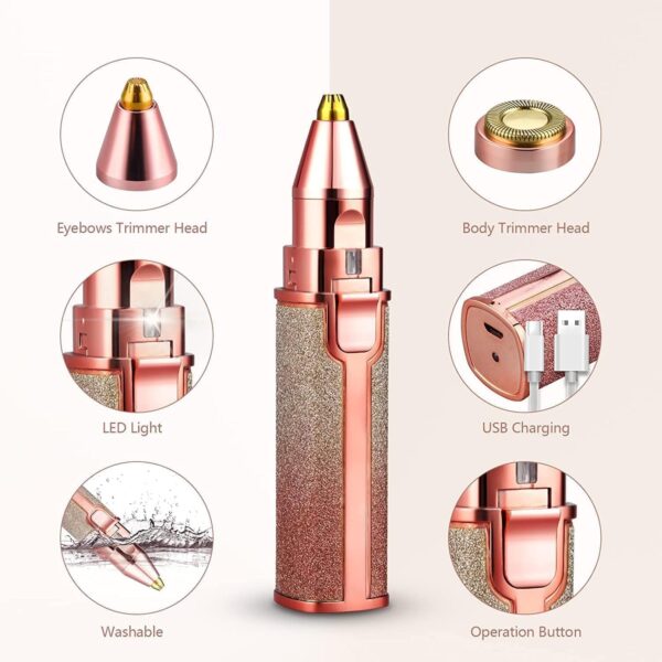 2-in-1 Rechargeable Eyebrow Trimmer - Image 5