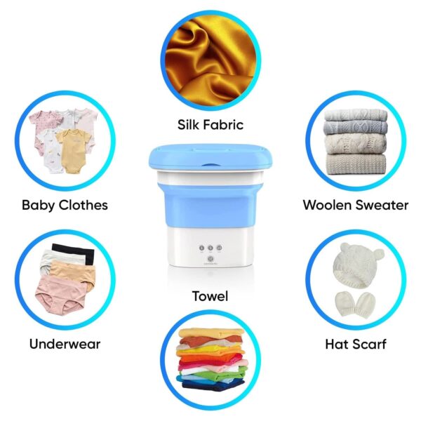 Washing Machine Portable Mini Foldable Washer and Spin Dryer (2 KG) - Image 3