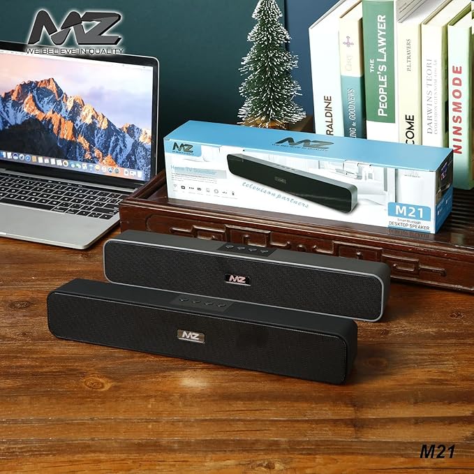 MZ M51 Bluetooth Soundbar | 10W Dynamic Stereo Speaker | 2400mAh Battery | USB-C Fast Charging | AUX & USB Playback | - Image 3