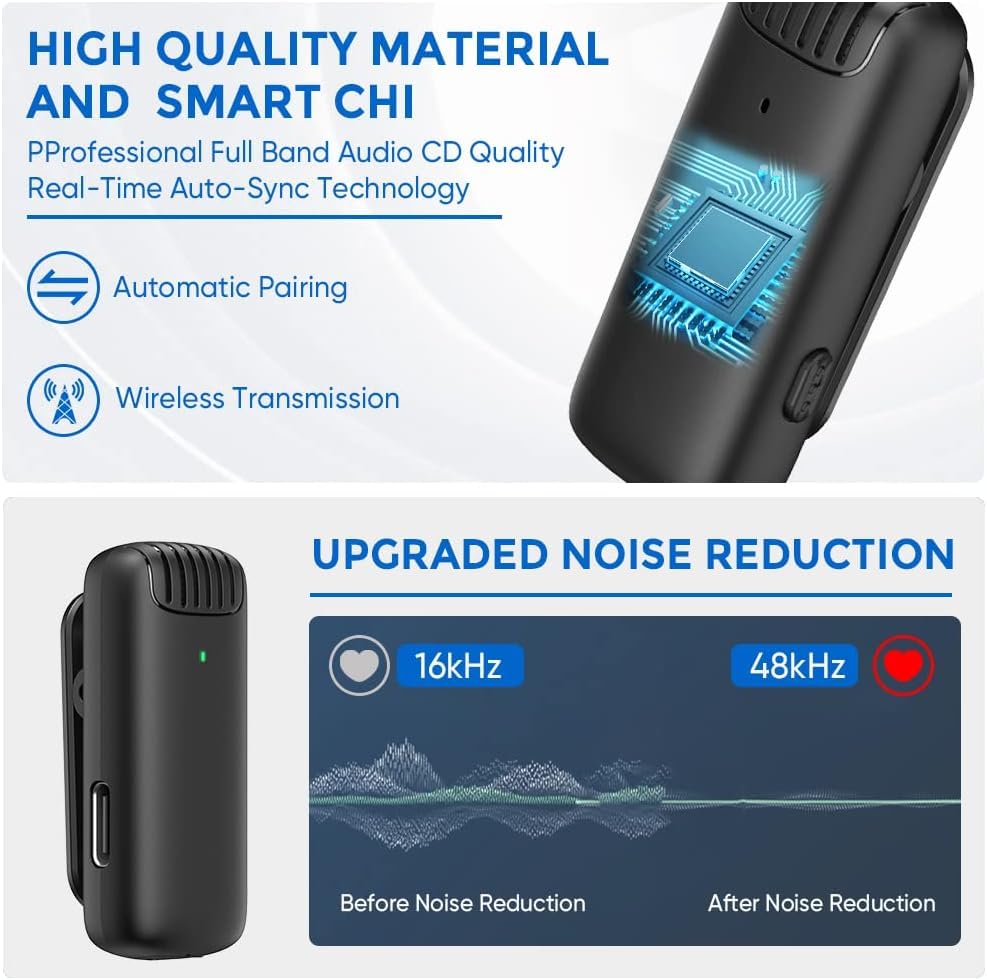 J-13 Wireless Double Microphone Collar Mic - Image 6