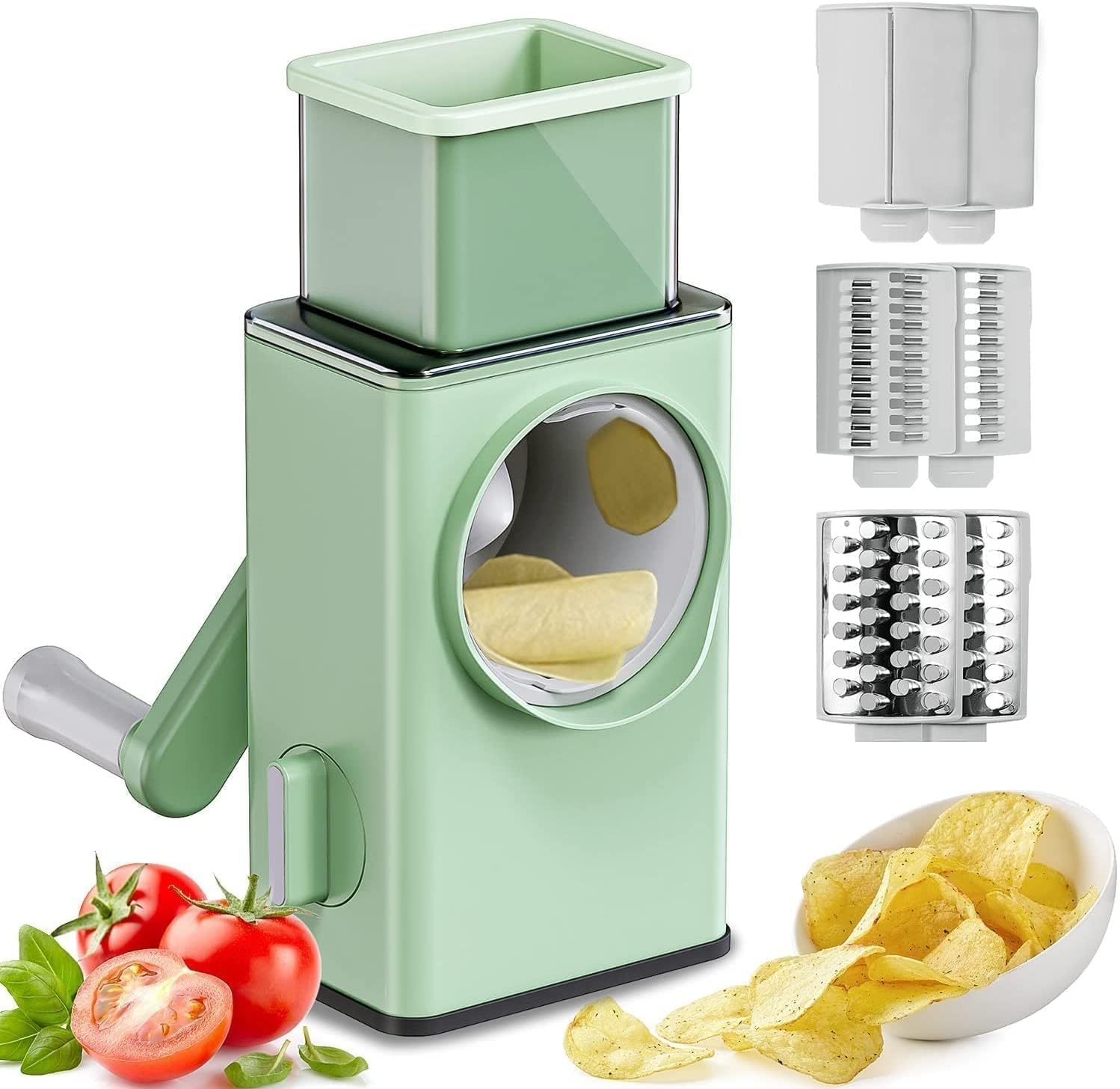 Rotary Vegetable Slicer - Round Mandoline Slicer